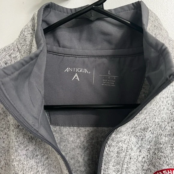 Heather Gray Fleece Washington Wizards Quarter-zip - Picture 3 of 3